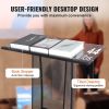 VEVOR Acrylic Podium, 47" Acrylic Podium Stand with Wide Reading Surface & Storage Shelf