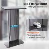 VEVOR Acrylic Podium, 47" Acrylic Podium Stand with Wide Reading Surface & Storage Shelf
