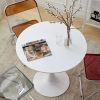Modern Round Dining Table, ‚àÖ31.5'' Kitchen Dining Room Furniture, Coffee Table, Leisure Table, Living Room Table, White, Xmas Christmas Gift