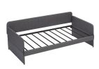 Daybed, sofa bed metal framed with trundle twin size, Grey, 78.4''w x 41''d x 29.8''h.