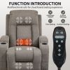 Infinite Position Single Motor Up to 350 LBS Power Lift Recliner Chair for Elderly