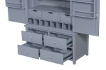 [Assembly&Show Video Available] TOPMAX Freestanding Large Kitchen Pantry Wooden Kitchen Storage Cabinet Cupboard with 8 Door Shelves