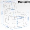 Infinite Position Single Motor Up to 350 LBS Power Lift Recliner Chair for Elderly