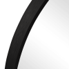 36"x24" Morden Right Angle Arched Black Alloy Aluminium Thin Framed Wall-Mounted Vanity Mirror Bathroom Vanity Mirror for Bedroom Entryway