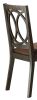 Jameson Brown Fabric & Espresso Finish Side Chair (Set of 2)