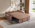 1 versatile foldable sofa bed in 3 lengths, modern sofa sofa sofa suede pull-out bed