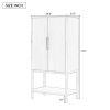 U_STYLE Sophisticated Oak Veneer Cabinet with multiple storage functions,Suitable for Study,Entryway, Hallway, Living Room, Foyer