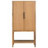 U_STYLE Sophisticated Oak Veneer Cabinet with multiple storage functions,Suitable for Study,Entryway, Hallway, Living Room, Foyer