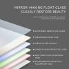 40 in. H LED Single Bathroom Vanity Mirror in Polished Crystal Bathroom Vanity LED Mirror for Bathroom Wall Smart Lighted Vanity Mirrors