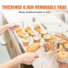 VEVOR Pastry Display Case, 3-Tier Commercial Countertop Bakery Display Case, Acrylic Display Box with Rear Door Access & Removable Shelves