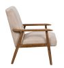 25.38'' Wide Classic Mid-Century Modern Arm Chair, Light Camel