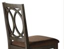 Jameson Brown Fabric & Espresso Finish Side Chair (Set of 2)