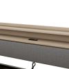Twin Size Daybed with Storage Drawers, Upholstered Daybed with Charging Station and LED Lights, Gray(Old Item W1580S00034)
