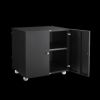 File Cabinet,Modern Rolling Printer Stand with Storage for A4, Letter Size and File Folders, Rustic Brown
