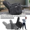 EMON'S Large Power Lift Recliner Chair with Massage and Heat for Elderly, Overstuffed Wide Recliners