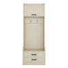 4-in-1 Detachable Hall Tree with Storage and 7 Hooks, Multiple Functions Hallway Coat Rack with Storage Drawers and Cabinet