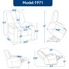 EMON'S Large Power Lift Recliner Chair with Massage and Heat for Elderly, Overstuffed Wide Recliners