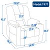 EMON'S Large Power Lift Recliner Chair with Massage and Heat for Elderly, Overstuffed Wide Recliners