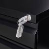 3 Drawer Mobile Locking File Cabinet, Rolling Filing Cabinet for Letter/A4 Size With 5 Wheels