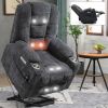 EMON'S Large Power Lift Recliner Chair with Massage and Heat for Elderly, Overstuffed Wide Recliners