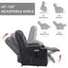 EMON'S Large Power Lift Recliner Chair with Massage and Heat for Elderly, Overstuffed Wide Recliners
