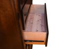 Chest Made with Wood in Dark Walnut Color