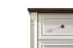 Farmhouse Style 6 Drawer Dresser Chest with Base Wooden Rustic Chest of Drawers, Storage Dresser Organizer for Bedroom, Living Room