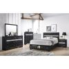 Matrix Traditional Style 5 Drawer Chest made with Wood in Black