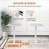 Sweetcrispy Small Mobile Rolling Standing Desk Rolling Desk Laptop Computer Cart for Home