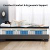 Twin Size 12 Inch 7-Zoned Cool Memory Foam Individual Pocket Spring Hybrid Mattress