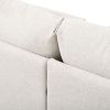U_Style Modern Modular Sectional Sofa with Movable Ottoman, 110 Inch 4 Seat Sofa Set with 5 pillows, Unique Piping Stitch Design