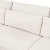 U_Style Modern Modular Sectional Sofa with Movable Ottoman, 110 Inch 4 Seat Sofa Set with 5 pillows, Unique Piping Stitch Design
