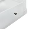 3 Shutter Door Wardrobe Armoire Closet with 2 Drawers, White(Expected Arrival Time: 1.12)