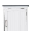 FRALIMK Small Bathroom Wall Cabinet, Medicine Cabinet Organizer for Bathroom, Kitchen, Living Room, White and Gray Top, MDF Material