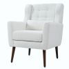 Modern Accent Chair,Teddy Fabric Living Room Chairs Comfy Reading Chair,Mid Century Accent Chair