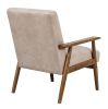 25.38'' Wide Classic Mid-Century Modern Arm Chair, Light Camel