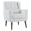 Modern Accent Chair,Teddy Fabric Living Room Chairs Comfy Reading Chair,Mid Century Accent Chair