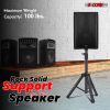 5 Core Speaker Stand Tripod Floor Heavy Duty Adjustable 24 to 36 Inch DJ Studio Short Monitor Stands Pole Mount - SS HD 3FT BLK WOB