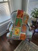 Lots of Red Yorkie Quilted Blanket 50x60 Artwork Pattern Quilted Throw Blanket for Bed, Couch, Sofa, Soft and Lightweight