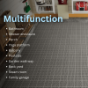 12 x 12 Inch Gray Interlocking Deck Tiles Plastic Waterproof Outdoor All Weather Anti-slip Bathroom Shower Balcony Porch Strong Weight Capacity Upto 6
