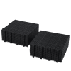 12 x 12 Inch Black Interlocking Deck Tiles Plastic Waterproof Outdoor All Weather Anti-slip Bathroom Shower Balcony Porch Strong Weight Capacity Upto