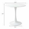 Modern Round Dining Table, ‚àÖ31.5'' Kitchen Dining Room Furniture, Coffee Table, Leisure Table, Living Room Table, White, Xmas Christmas Gift