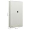 Locker Cabinet Light Gray 35.4"x15.7"x70.9" Steel