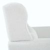 Modern Accent Chair,Teddy Fabric Living Room Chairs Comfy Reading Chair,Mid Century Accent Chair