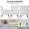 Modern Accent Chair,Teddy Fabric Living Room Chairs Comfy Reading Chair,Mid Century Accent Chair