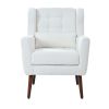 Modern Accent Chair,Teddy Fabric Living Room Chairs Comfy Reading Chair,Mid Century Accent Chair