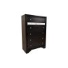 Matrix Traditional Style 5 Drawer Chest made with Wood in Black