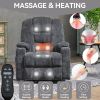 EMON'S Large Power Lift Recliner Chair with Massage and Heat for Elderly, Overstuffed Wide Recliners