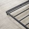 Daybed, sofa bed metal framed with trundle twin size, Grey, 78.4''w x 41''d x 29.8''h.