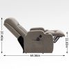Infinite Position Single Motor Up to 350 LBS Power Lift Recliner Chair for Elderly